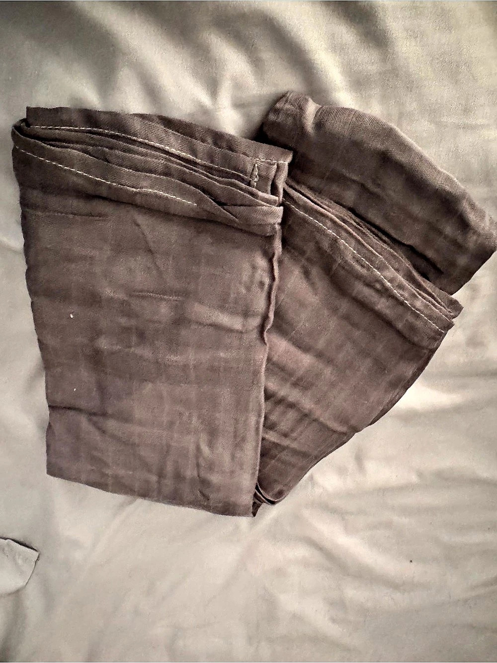 Gray meslin bamboo swaddle blanket- never used